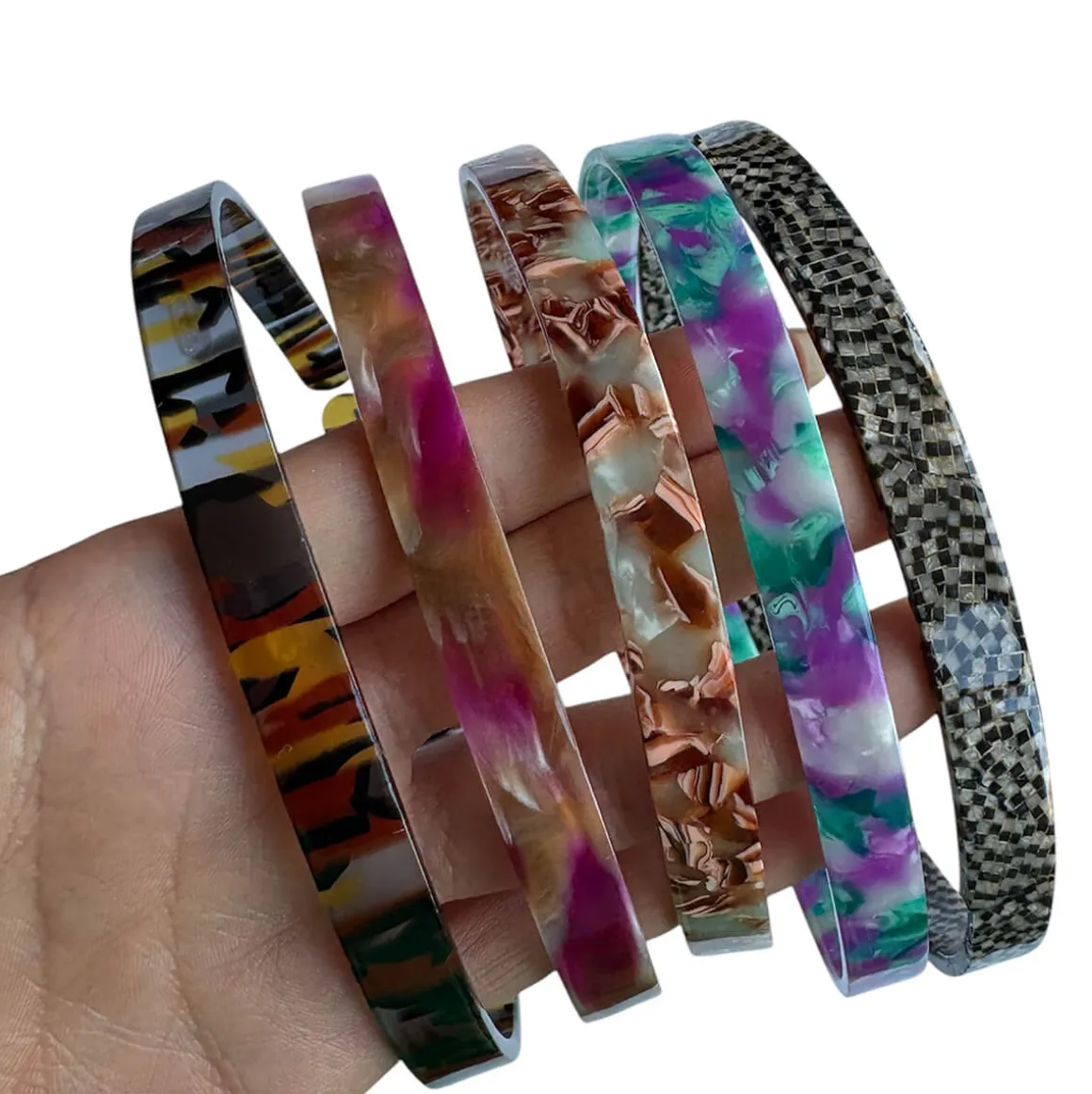 Acetate Alice Band (1cm Width) in Various Colours by Hello Sakura