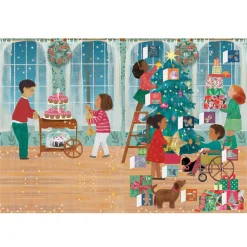 A Christmas Party Advent Calendar Greetings Card By Roger La Borde