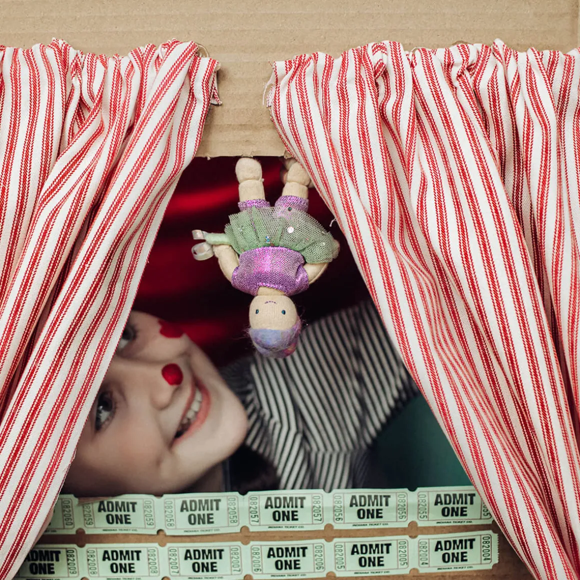 Adara The Acrobat Holdie Folk Pocket-Sized Doll by Olli Ella