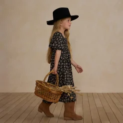 Adelaide Dress in Dark Floral by Rylee & Cru