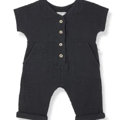 Adriano Short Sleeve Overall in Anthracite by 1+ in the Family - Last One In Stock - 12 Months