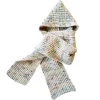 Adult Bwelog Hooded Scarf in Jewel Speckle by Mabli