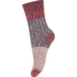 Adult Re-Stock Cotton Rib Ankle Socks in Tomato by MP Denmark