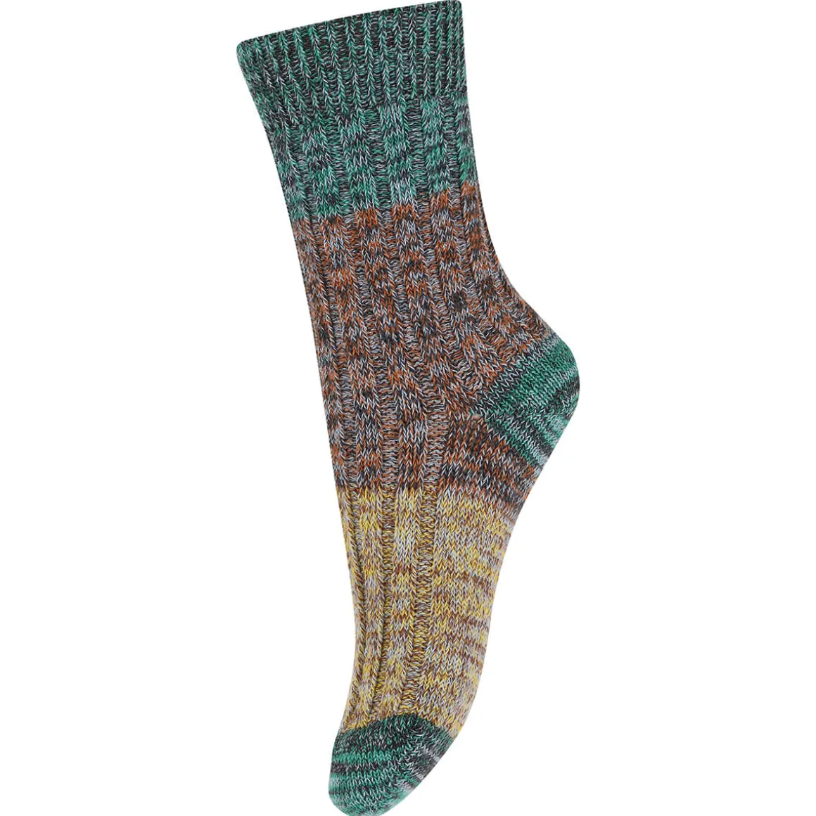 Adult Re-Stock Cotton Rib Ankle Socks in Root Beer by MP Denmark