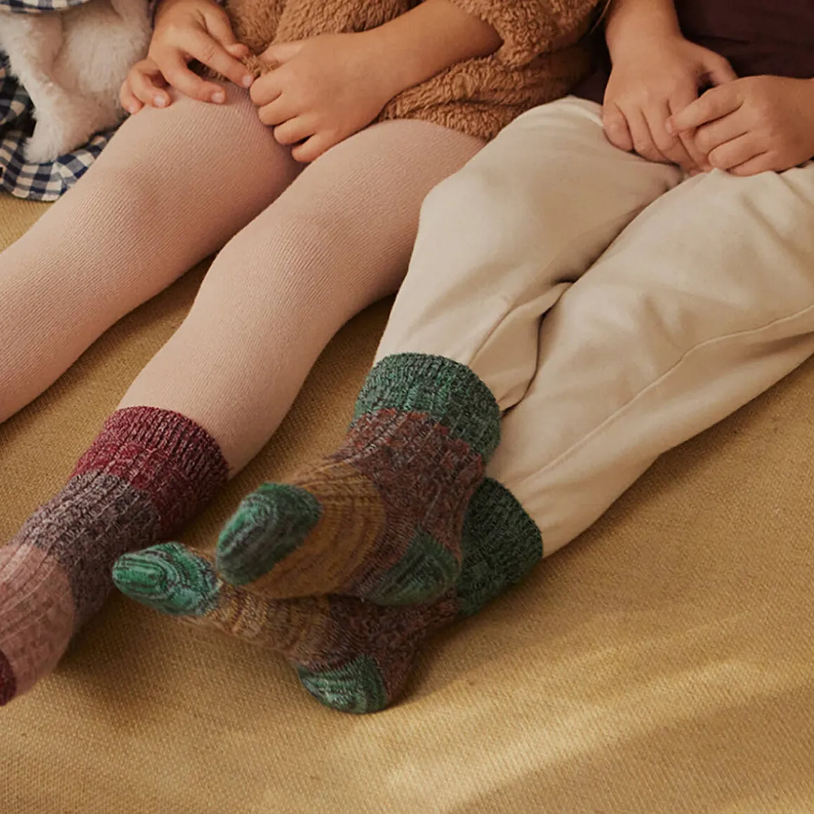 Adult Re-Stock Cotton Rib Ankle Socks in Root Beer by MP Denmark