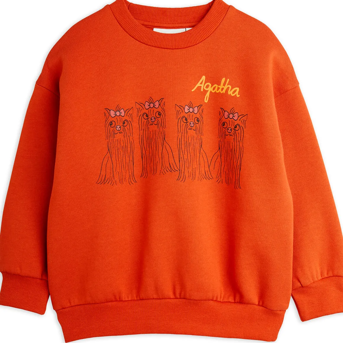 Agatha Dog Sweatshirt in Red by Mini Rodini