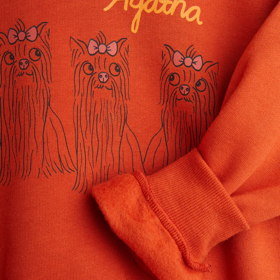 Agatha Dog Sweatshirt in Red by Mini Rodini