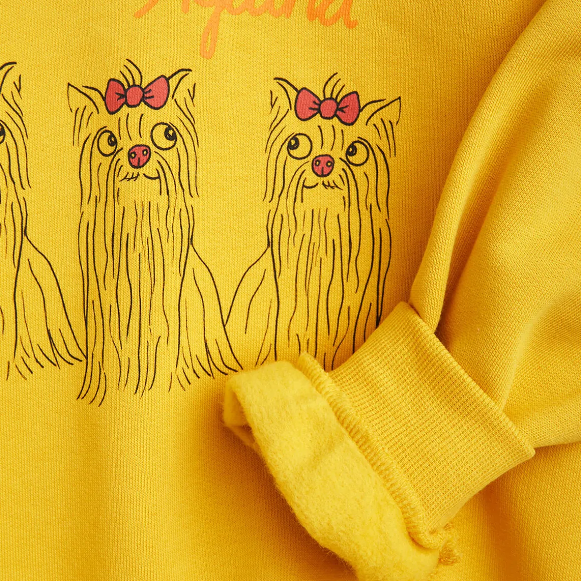 Agatha Dog Sweatshirt in Yellow by Mini Rodini