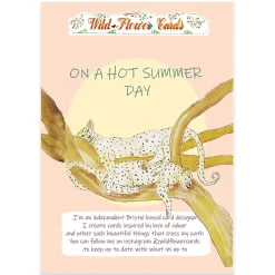 A Hot Summer Eve Greetings Card by Wildflower Cards