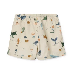 Aiden Printed Board Shorts in Sea Creature / Sandy by Liewood