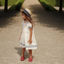 Allie Sailor Dress in Optic White by Konges Slojd