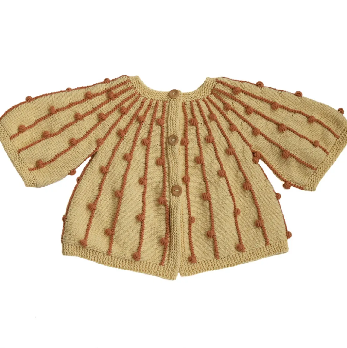 Alyssa Cardigan in Pineapple by Kalinka - Last One In Stock - 6 Years