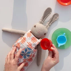 Andie Medium Rabbit in Grey by Polka Dot Club