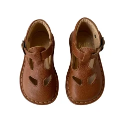 Andrea Cut Out Sandals in Kava Brown by PèPè