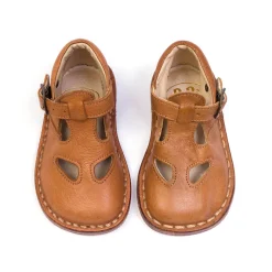 Andrea Cut Out Sandals in Kava Brown by PèPè