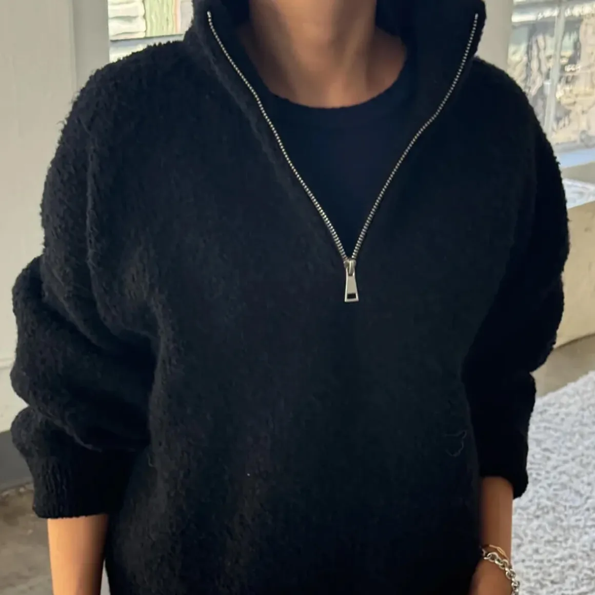 Andre Sweater in Black by Le Bon Shoppe