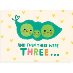 And Then There Were Three Greetings Card by Grace Habib for Stormy Knight