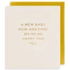 A New Baby, How Amazing Big Greetings Card by Cherished for Lagom Design