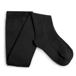 Angelique Pointelle Merino Wool Tights in Pierre De Volvic by Collegien