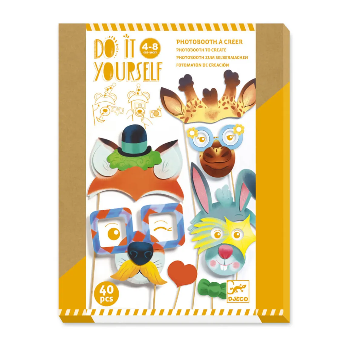 Animal Party Photo Booth DIY Craft Kit by Djeco