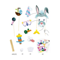 Animal Party Photo Booth DIY Craft Kit by Djeco