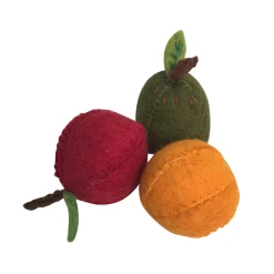 Apple, Pear and Orange Felt Toy by Papoose Toys