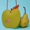 Apple Pocket Purse In Apple Green by Ark Colour Designs