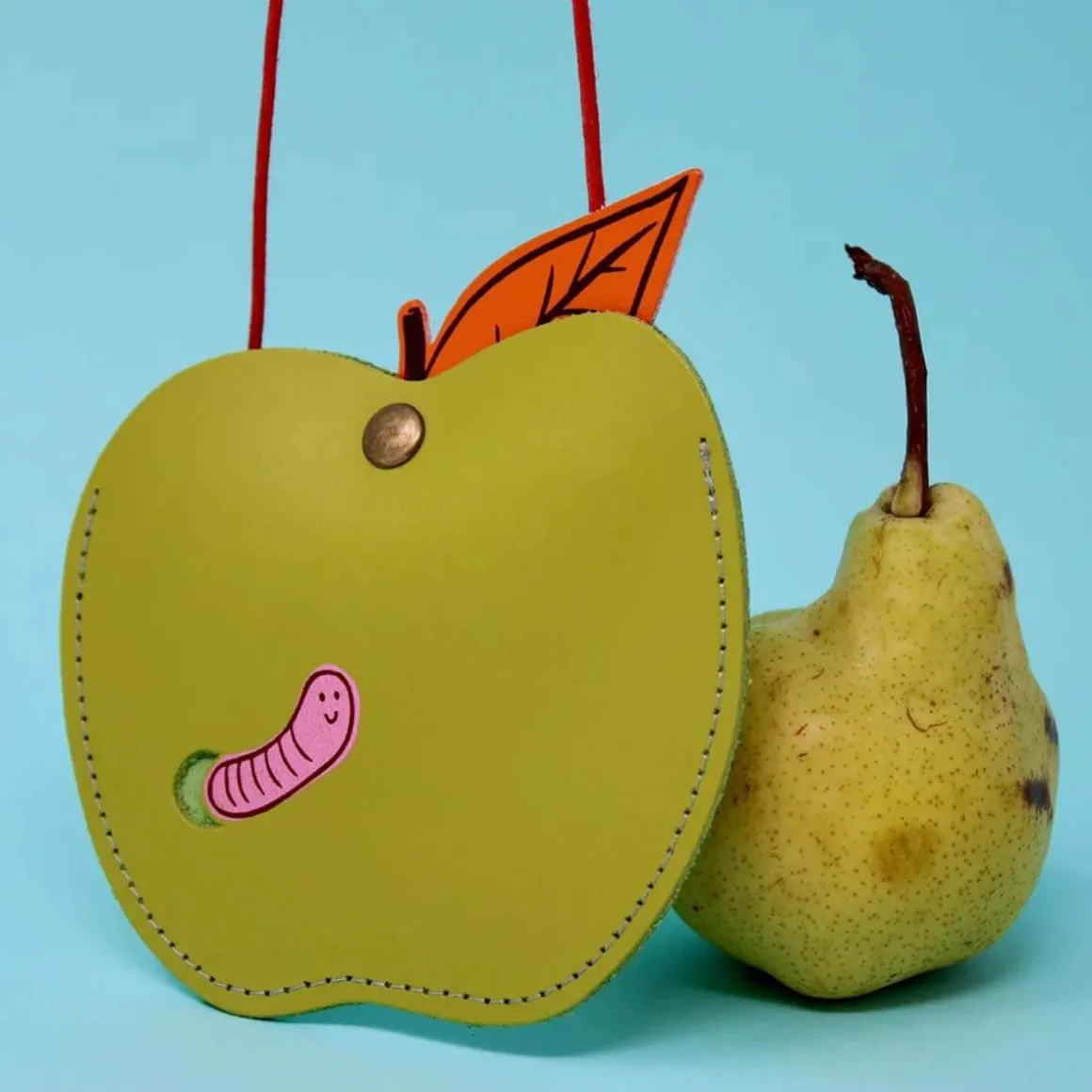 Apple Pocket Purse In Apple Green by Ark Colour Designs