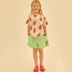 Apple T-Shirt in Light Grey by Jelly Mallow
