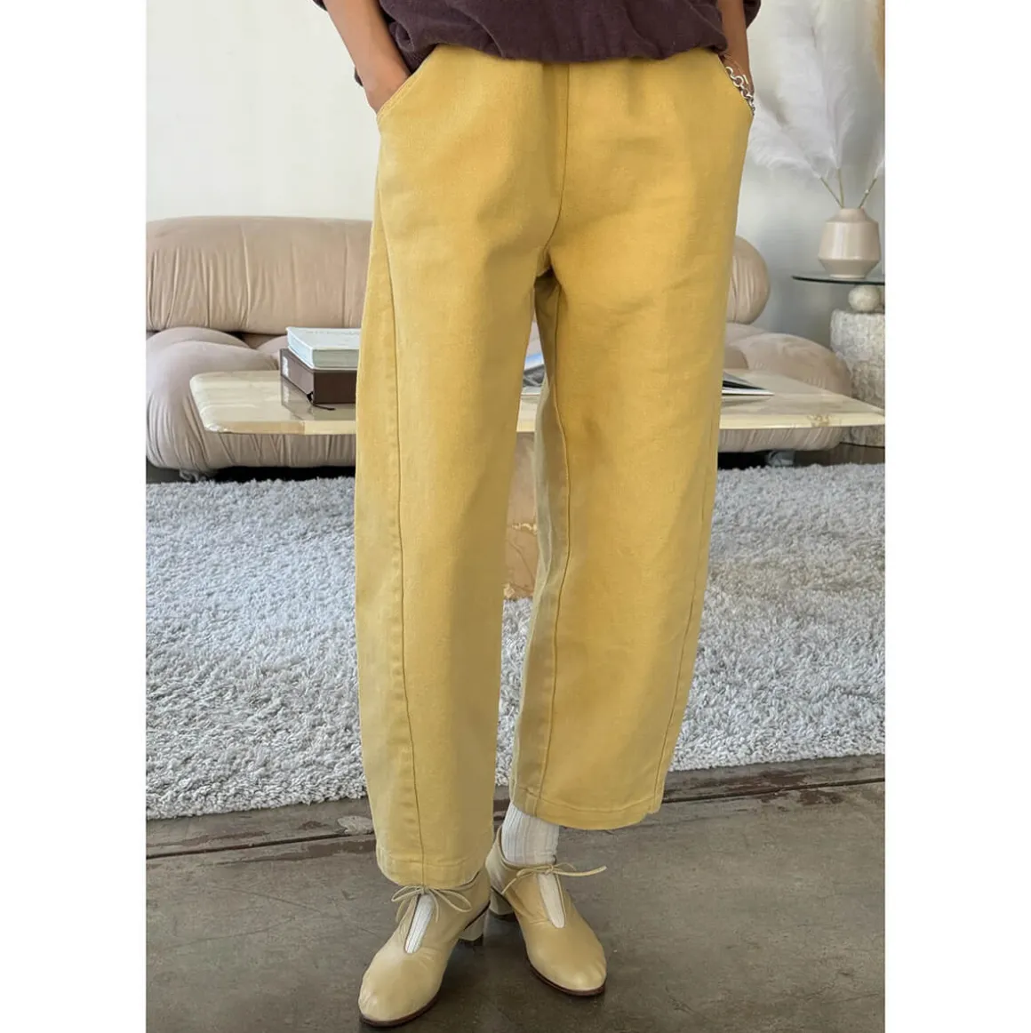 Arc Pants in Butter by Le Bon Shoppe