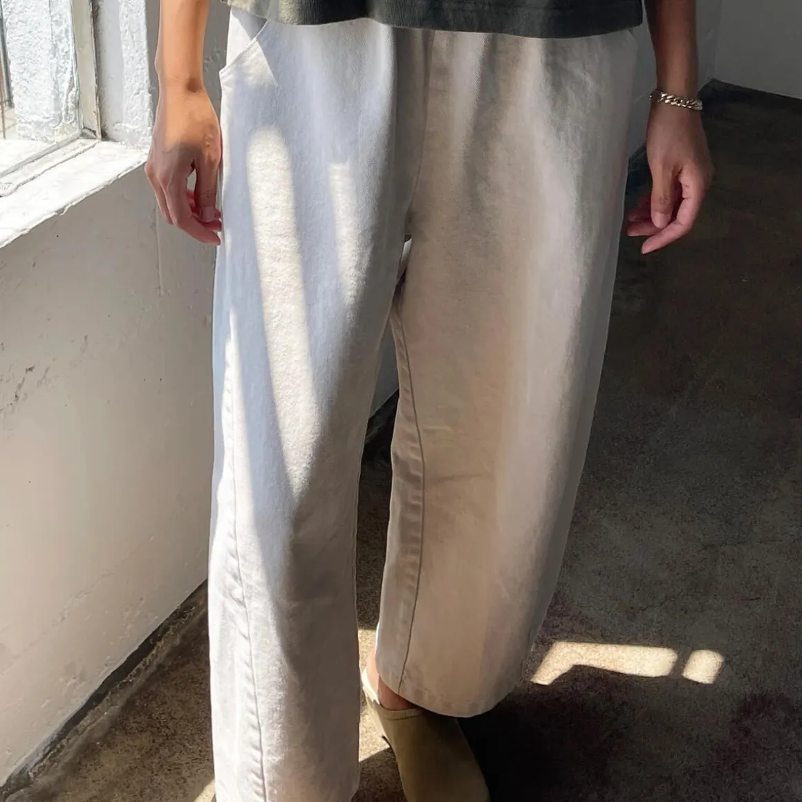 Arc Pants in Natural by Le Bon Shoppe