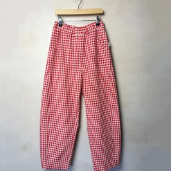 Arc Pants in Red Gingham by Le Bon Shoppe