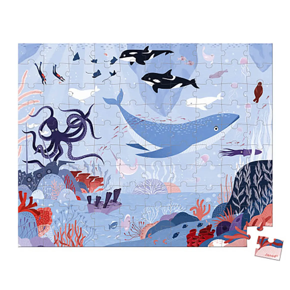 Arctic Ocean 100 Piece Jigsaw Puzzle In Carry Case by Janod