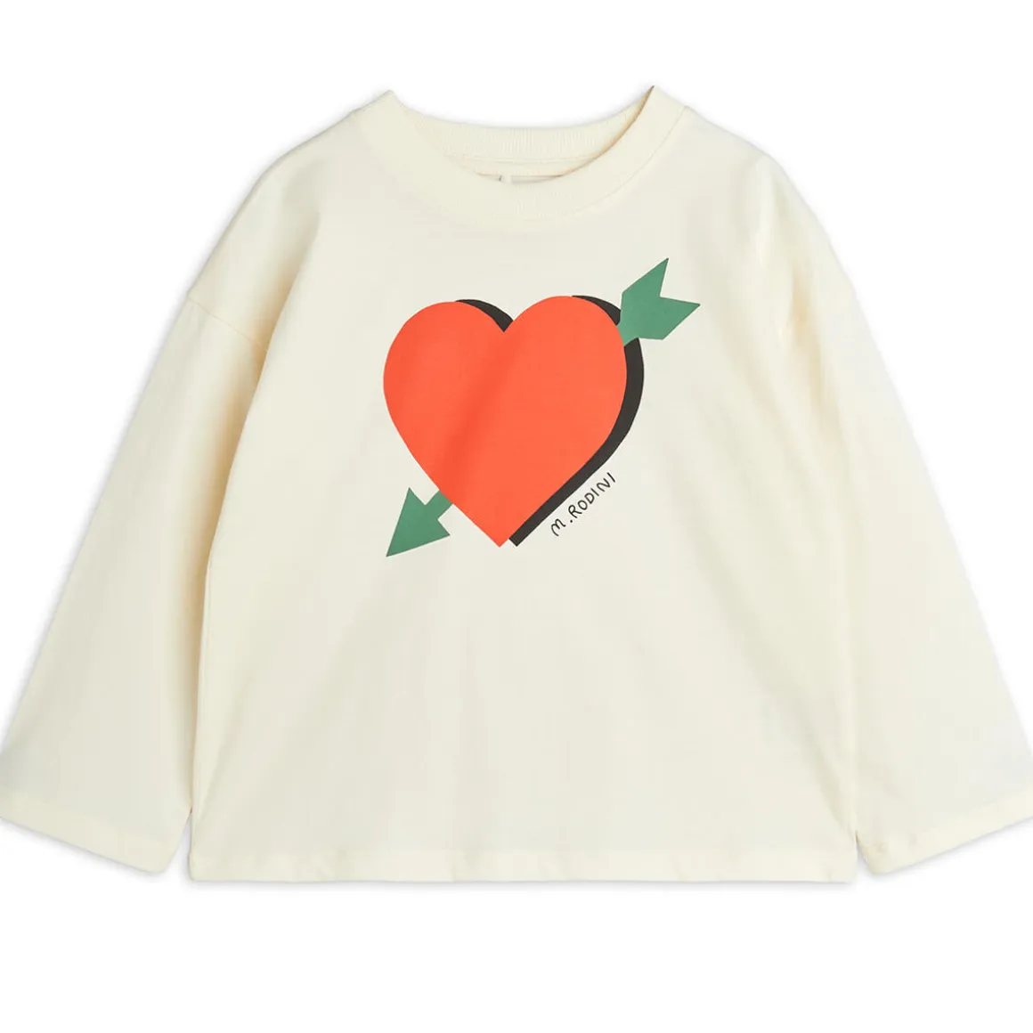 Arrowed Heart Long Sleeve T Shirt by Mini Rodini
