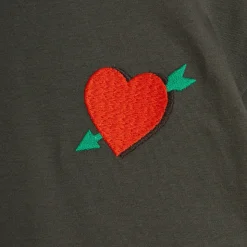 Arrowed Hearts T Shirt in Black by Mini Rodini