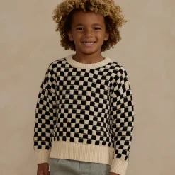 Aspen Sweater in Check by Rylee & Cru