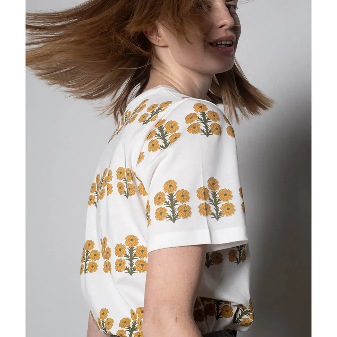 Aster Tee in Off White by The Tiny Big Sister