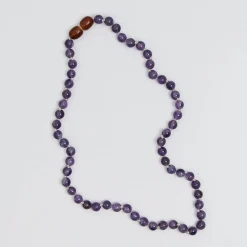 Aura Kids Necklace in Purple Amethyst by Nirrimis