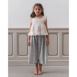 Ava Blouse in White by Little Cotton Clothes - Last Ones In Stock - 4-7 Years