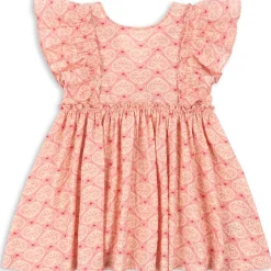 Ava Bow Dress in Lacy Pink by Konges Slojd