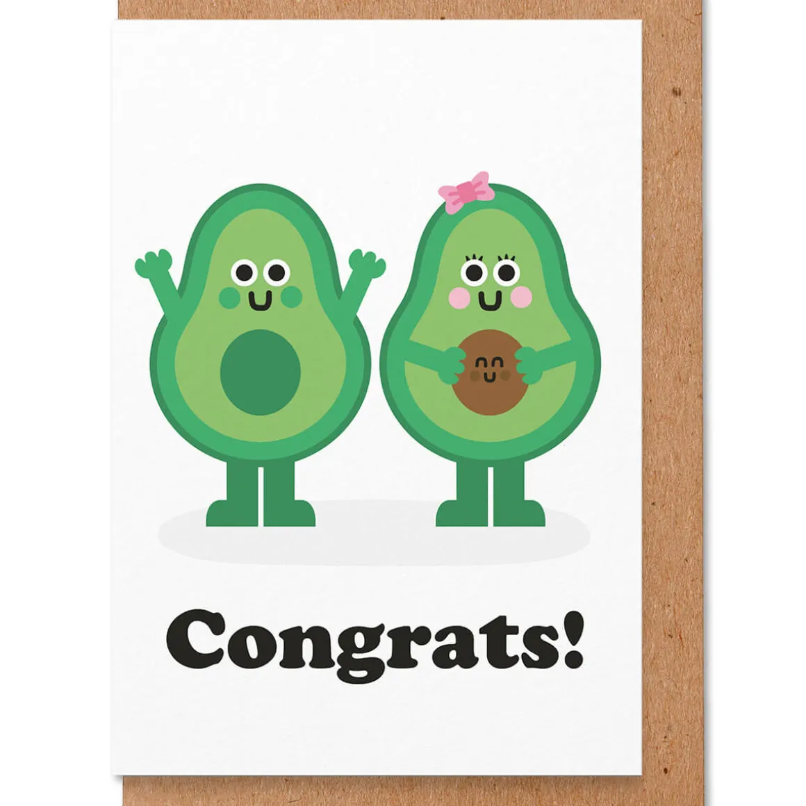 Avocado Baby Greetings Card by Studio Boketto