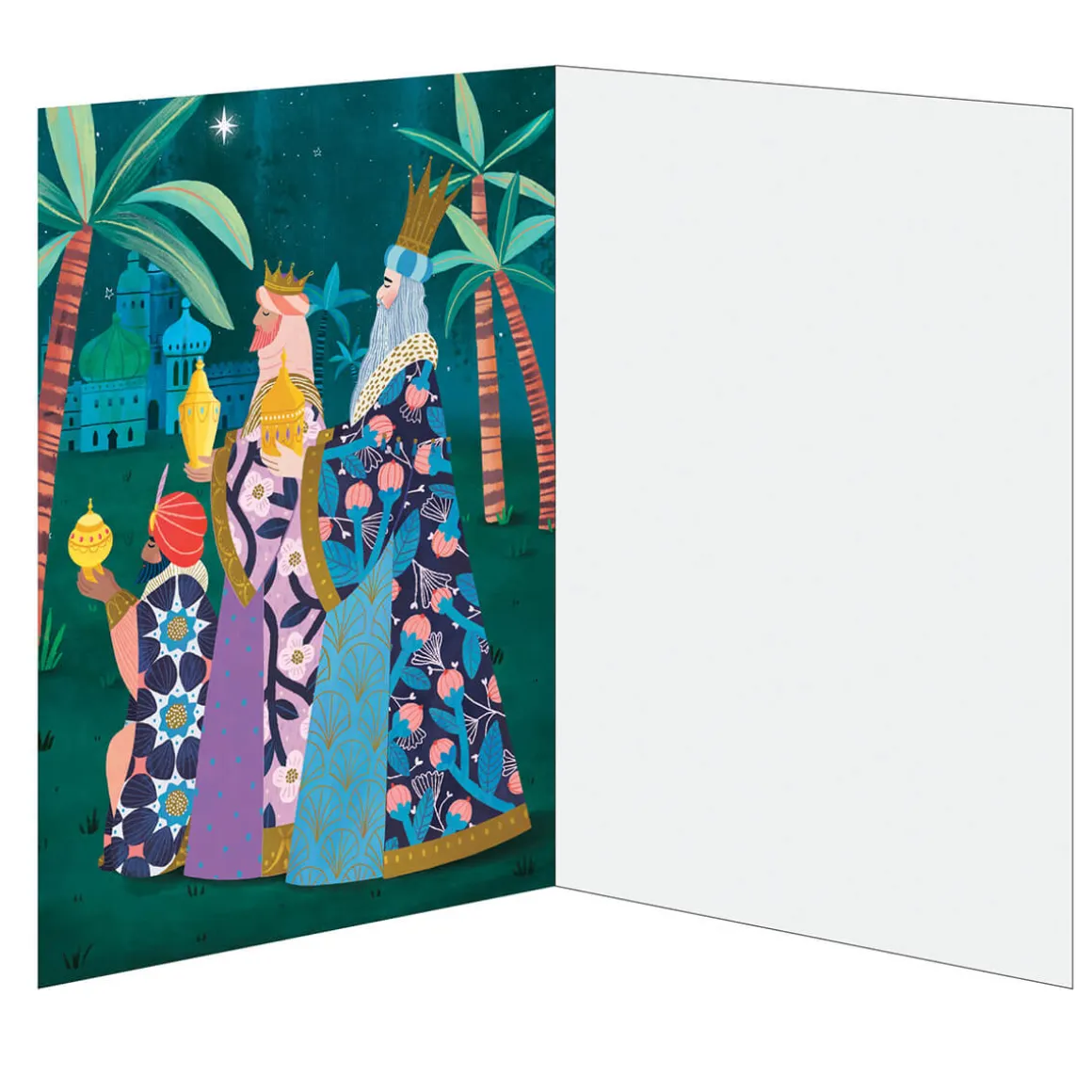 Away In A Manger Advent Calendar Greetings Card By Roger La Borde