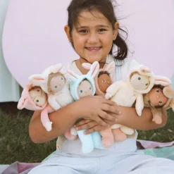 Babbit Bunny Dinky Dinkum Fluffle Family Doll in Buttercream by Olli Ella