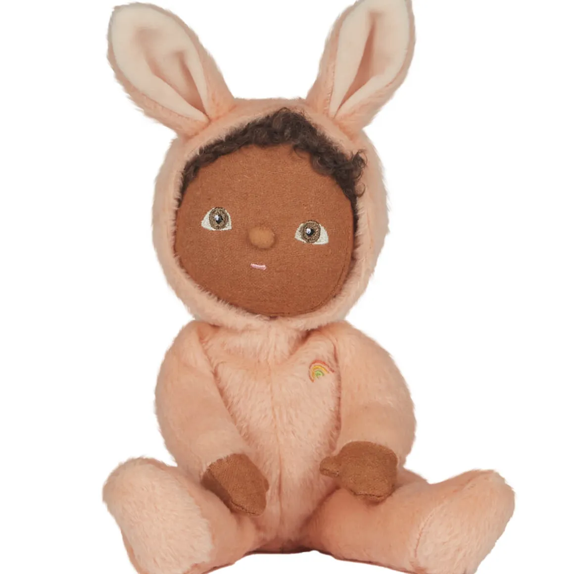 Babs Bunny Dinky Dinkum Fluffle Family Doll in Apricot by Olli Ella