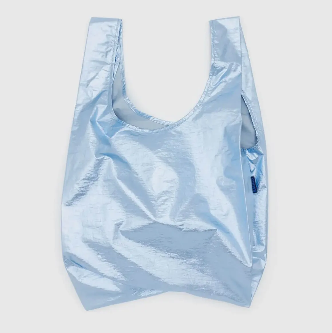 Baby Bag in Metallic Light Blue by Baggu