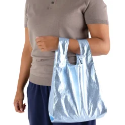 Baby Bag in Metallic Light Blue by Baggu