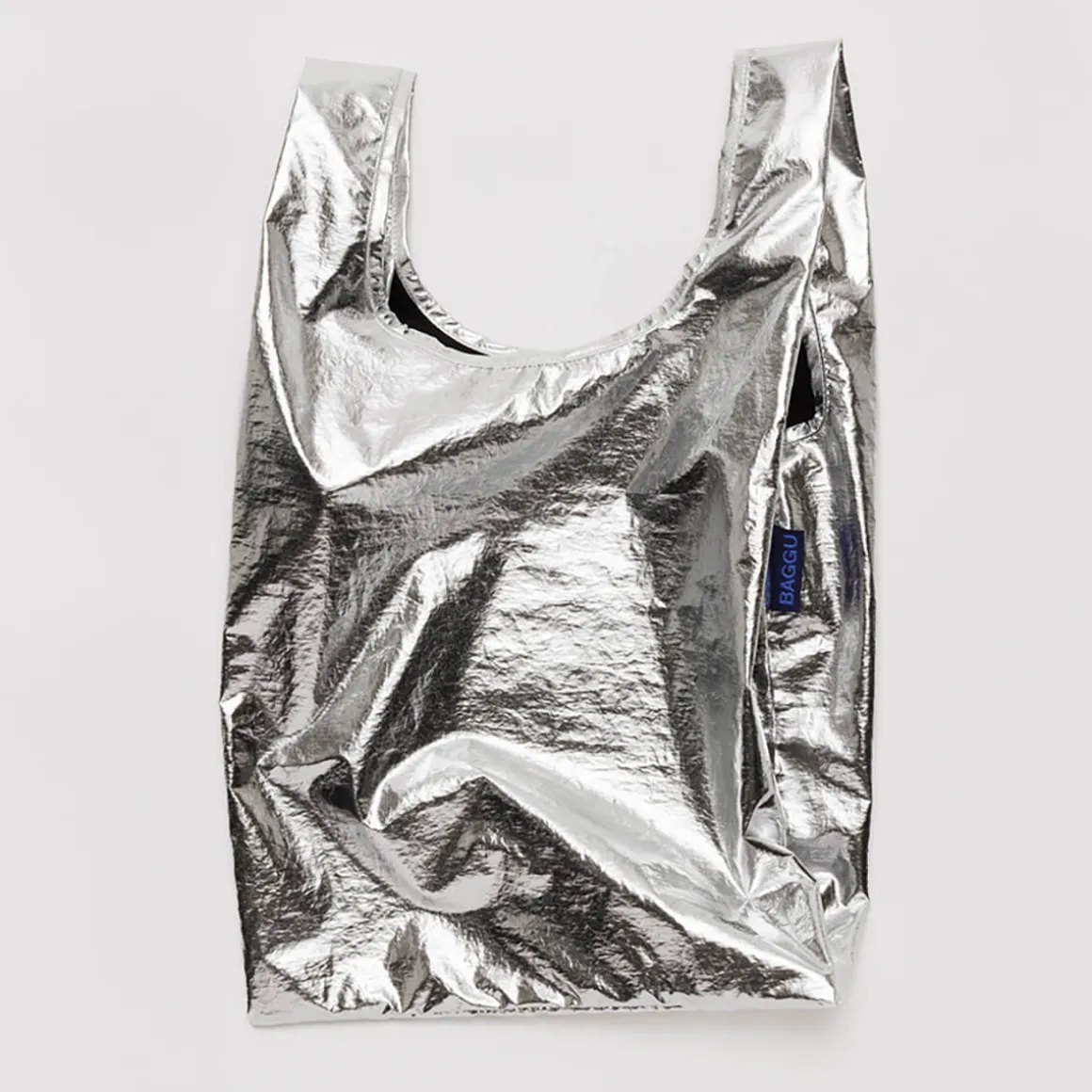 Baby Bag in Metallic Silver by Baggu