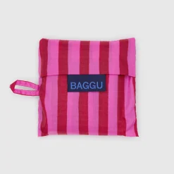 Baby Bag in Pink and Red Painted Stripe by Baggu