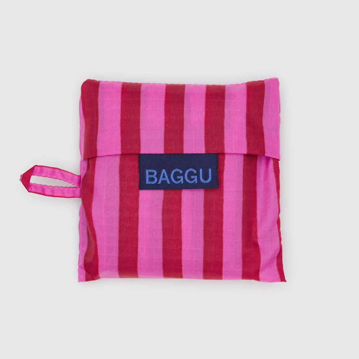 Baby Bag in Pink and Red Painted Stripe by Baggu