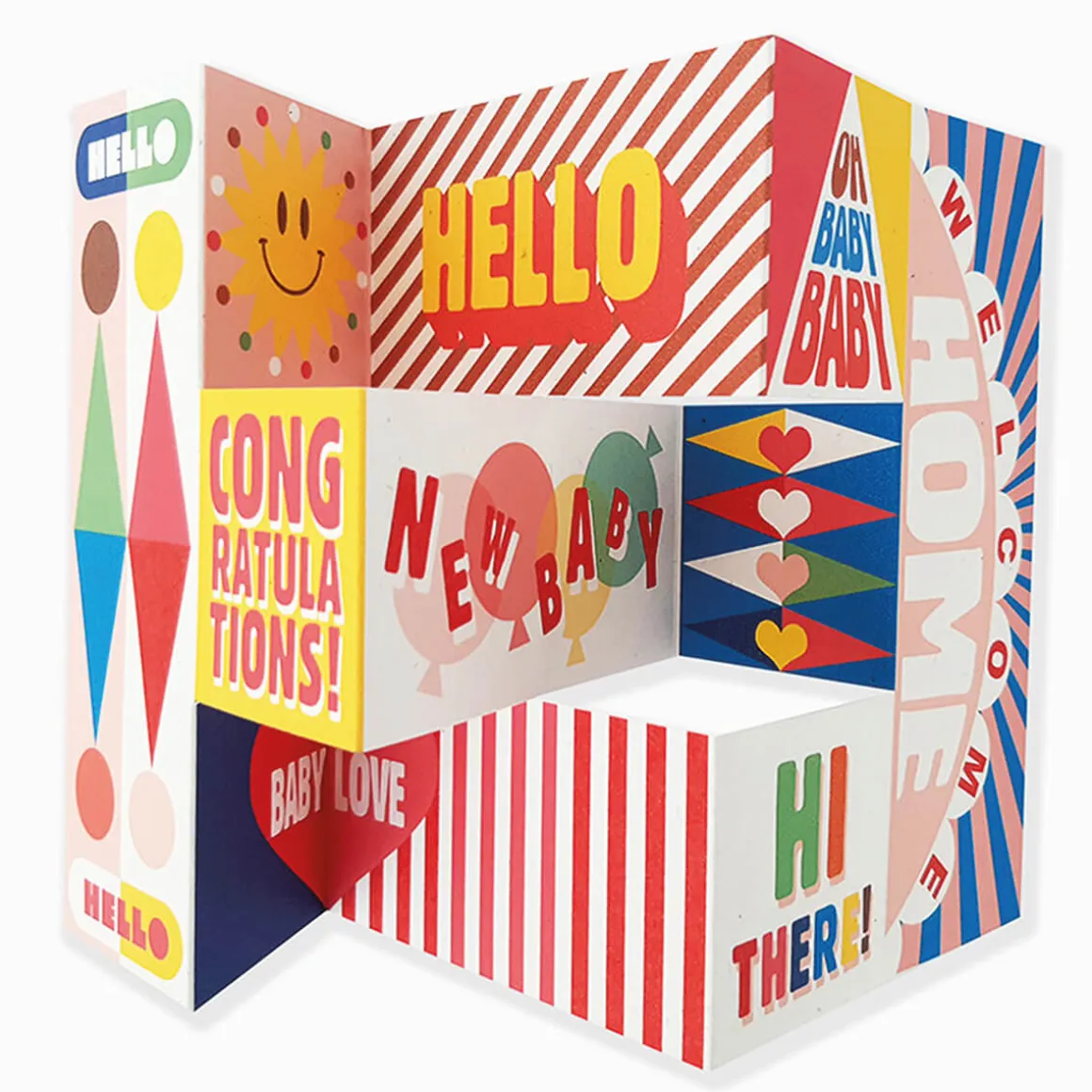 Baby Boom Mega Fold Greetings Card by The Design Dealership